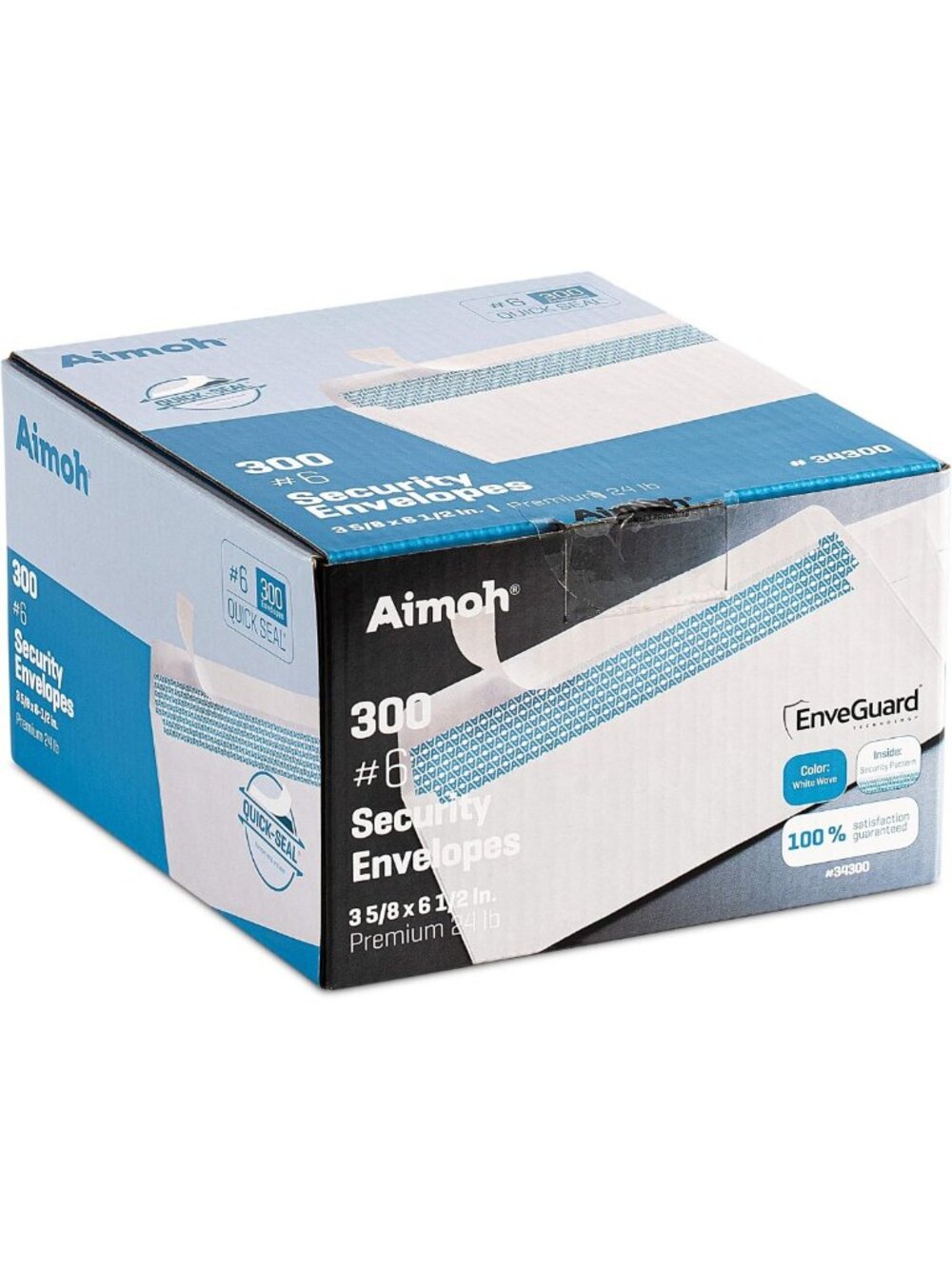 Self-Seal Security Envelopes No Window, 300 Count, Small 3/4 Size, Bulk Pack